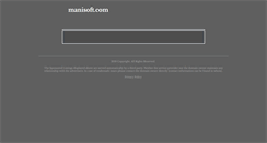 Desktop Screenshot of manisoft.com